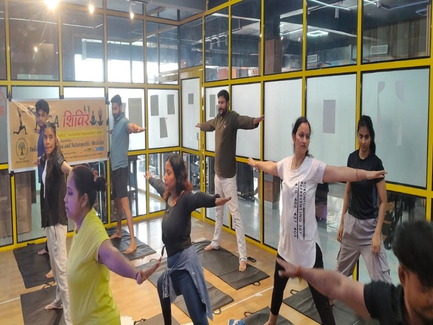 इन्डियन बोर्ड ऑफ योगा एण्ड नैचुरोपैथिक मेडिसिन ट्रस्ट द्वारा योग शिविर आयोजित